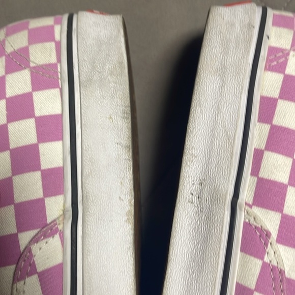 Vans Light Purple Checkerboard Lace Up Sneakers Size 9.5 - Picture 12 of 13